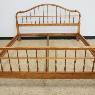 1174	PENNSYLVANIA HOUSE SOLID OAK KING SIZE BED

