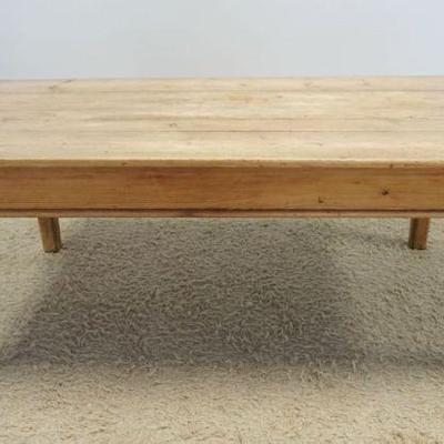 1247	SCRUB PINE WORK TABLE W/ONE DRAWER & BREADBOARD TOP & PEGGED CONSTRUCTION, APPROXIMATELY 79 IN X 44 IN X 31 IN HIGH
