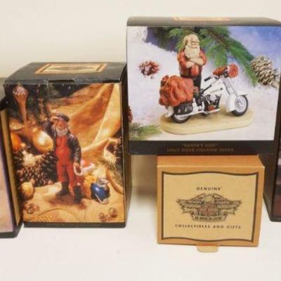 1309	LOT OF 5 HARLEY DAVIDSON CHRISTMAS FIGURINES, BOXED
