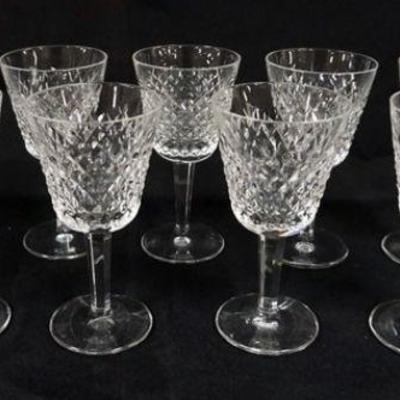 1048	WATERFORD CRYSTAL 11 PIECES OF 6 IN H STEMWARE

