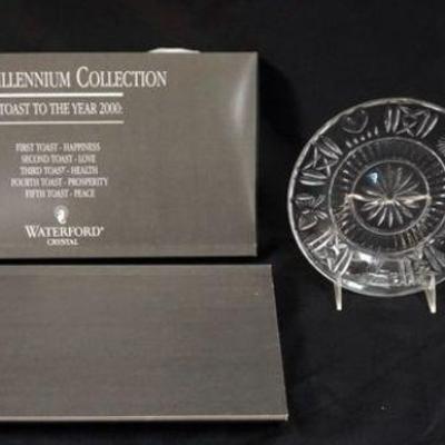 1026	WATERFORD CRYSTAL MILLENIUM COLLECTION TOAST ACCENT PLATES
