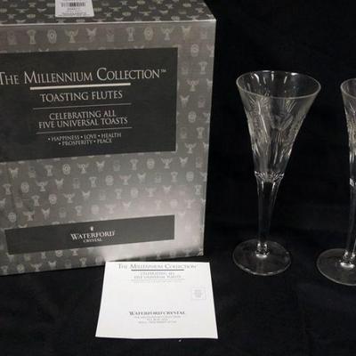 1027	WATERFORD CRYSTAL MILLENIUM COLLECTION 5 UNIVERSAL PAIRS OF TOAST FLUTES
