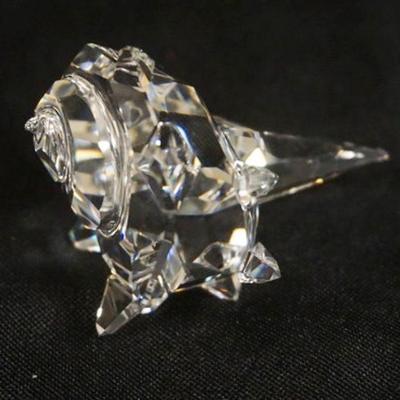 1074	SWAROVSKI CRYSTAL FIGURINE, CONCH SHELL, APPROXIMATELY 3 IN X 2 IN H
