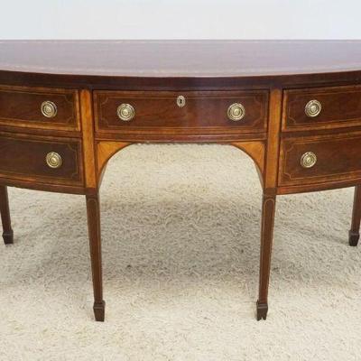 1195	BAKER HISTORIC CHARLESTON MAHOGANY SIDEBOARD, INLAID, APPROXIMATELY 68 IN X 26 IN X 38 IN HIGH
