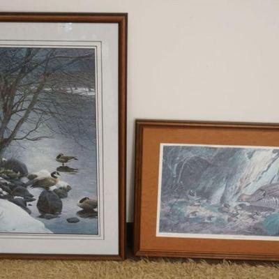 1285	2 DUCK & PHEASANT FRAMED & MATTED LTD PRINTS, ARTIST SIGNED RAY THURLEY 4/870 & STEPHEN LYMAN 846/1500, LARGEST APPROXIMATELY 25 IN...