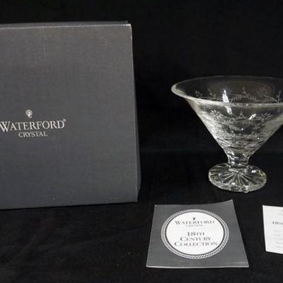 1037	WATERFORD CRYSTAL 18TH CENTURY COLLECTION FOOTER BOWL, APPROXIMATELY 9 1/2 IN X 7 IN H
