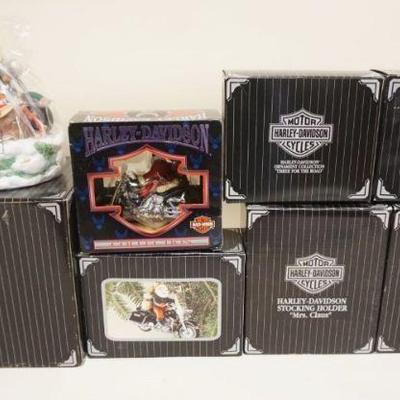 1310	LOT OF 7 HARLEY DAVIDSON CHRISTMAS FIGURINES, BOXED

