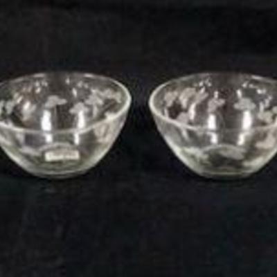 1033	WATERFORD CRYSTAL LOT OF 8 PEMROSE GLASS CUT BOWLS, APPROXIMATELY 4 IN X 2 IN H
