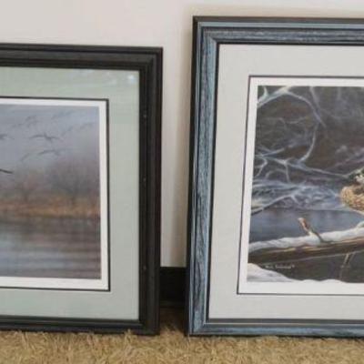 1286	2 DUCK LTD PRINTS FRAMED & MATTED SIGNED MARK ANDERSON 1699/4200 & RICHARD CLIFTON 347/4800, LARGEST APPROXIMATELY 31 IN X 28 IN...