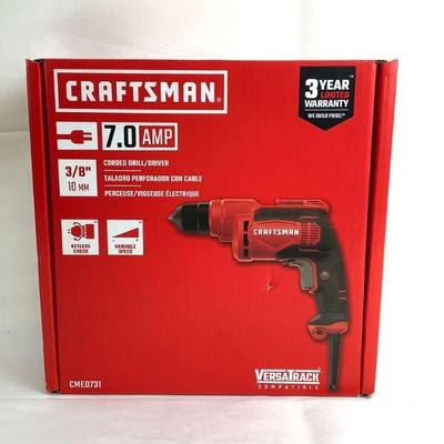 GICH213 Craftsman 7.0 Corded Drill	New in box corded drill/driver. Model# CMED731
