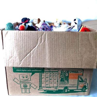 RIHI958 Mystery Box Full Of Beanie Babies	16 inch wide x 13.5 inch high x 12 inch deep box full of Beanie Babies. Â Most if not all have...