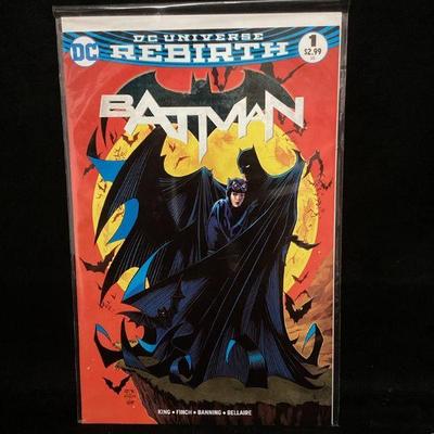 KIHE102 DC Comic #1 Batman Rebirth	2016. DC Universe Rebirth. Has remained in case since purchase. Excellent condition.Â 
