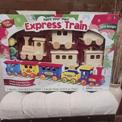 Train toy you can paint