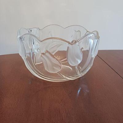 Crystal tulip bowl