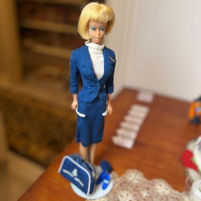 American Girl with complete outfit, to include bag, purse, shoes and hat. Estate sale price: $150