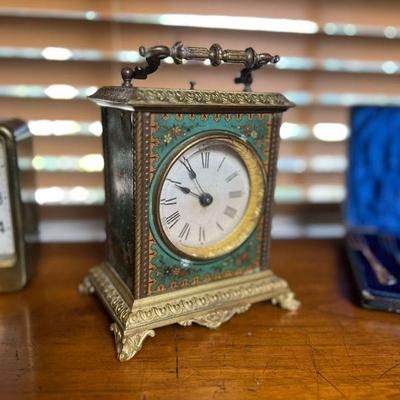 Ansonia "Oriole" musical alarm carriage clock. c. 1886
Estate sale price: $225