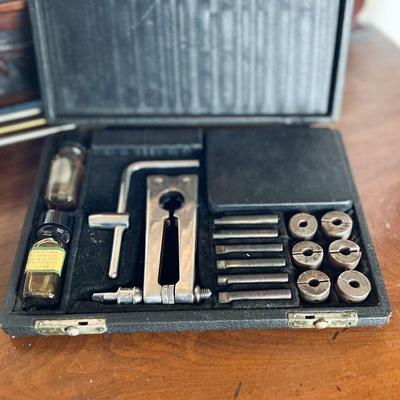 1930's Conoco oil film strength and oilness demo salesman kit. Excellent condition. Estate sale price: $250