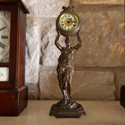 Rare antique Ansonia statue clock. Estate sale price: $325