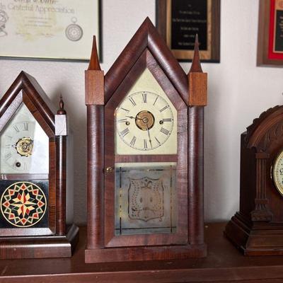 1840's C. Jerome 8 day steeple mantle clock. Estate sale price: $300