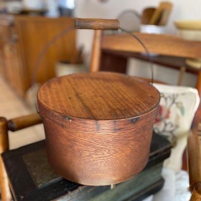 Vintage Firkin wood bucket.  Estate sale price: $50