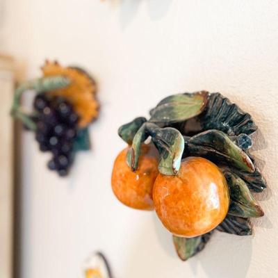 Perconte Italian ceramic. Oranges and grapes. Estate sale price: $120 each.