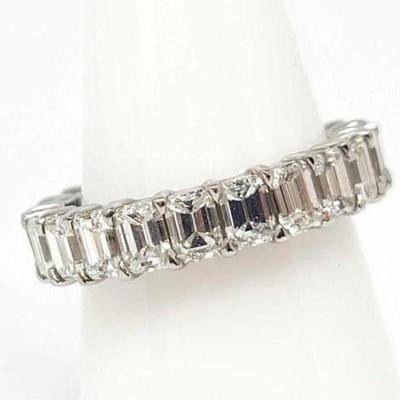 #480 â€¢ Platinum Eternity Diamond Ring, 6g
