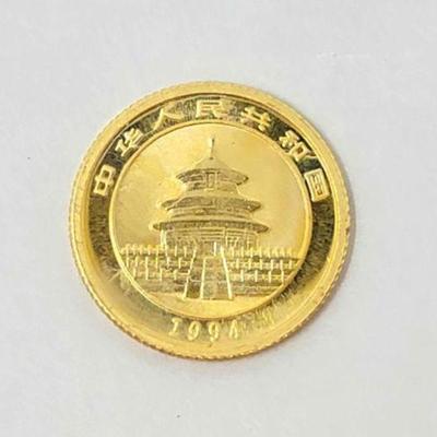 #1202 â€¢ 1994 .999 Fine Gold Chinese Panda Coin
