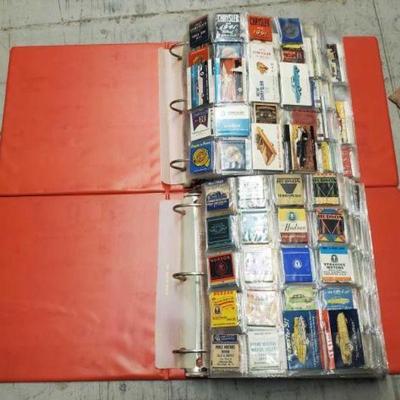 #7554 â€¢ (2) Binders Of Collectable Vintage Matchbooks
