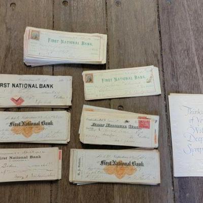 #7164 â€¢ Collection of Vintage Checks
