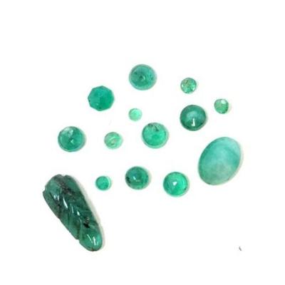 #998 â€¢ (14) Loose Emerald Stones, 1g
