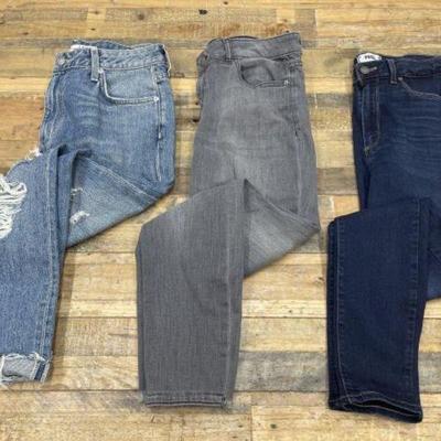 #501 â€¢ (3) Pairs of High-End Fashionable Jeans
