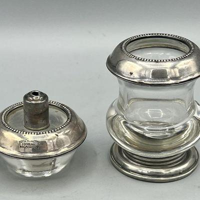 Frank M. Whiting Sterling Silver Lighter & Toothpick Holder
