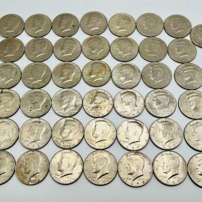 (43) John F. Kennedy Half Dollar Coins 1971+
