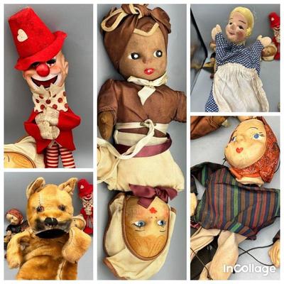 1950â€™s Steiff Puppet, 1960â€™s Topsy Turvy Doll, More

