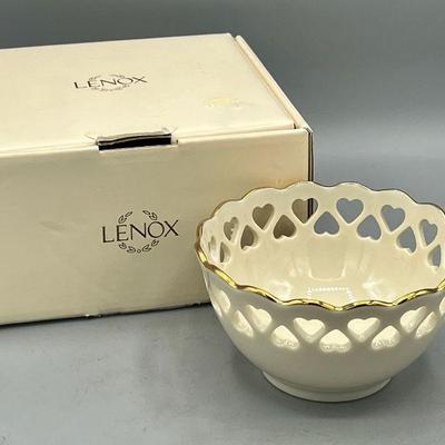 Lenox Cut Out Glass Bowl
