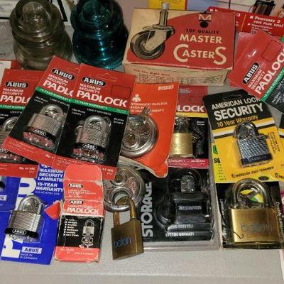 Exceptionally good quality padlocks
Abus, etc