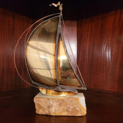 Copper sailboat