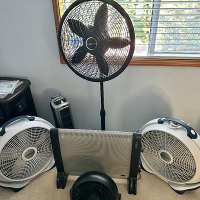 Multiple fans & heaters
