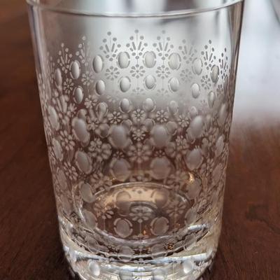 Rosenthal “Romance” etched crystal Old fashion glass