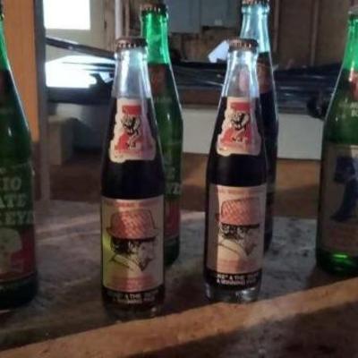 Collectable soda bottles