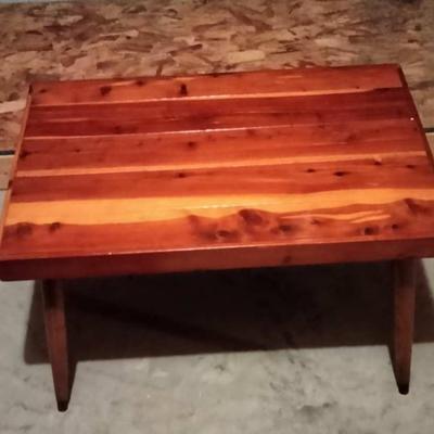 Cedar stool