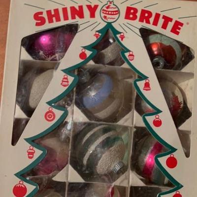 Vintage Shiny Brite ornaments