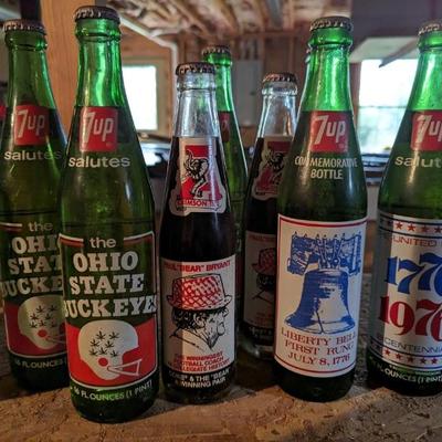 Collectable 7up bottles