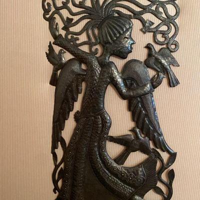 Metal Angel Art Piece