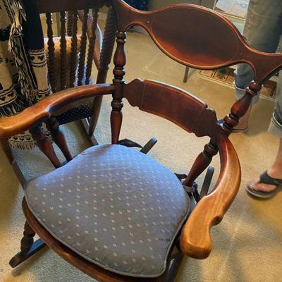 Antique Oak and Maple Rocking Chairs