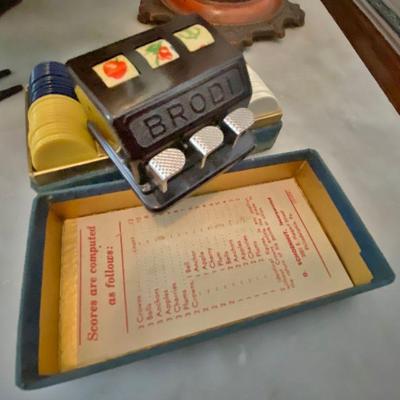 Miniature Vintage poker set called Brodi made by Shoenhut