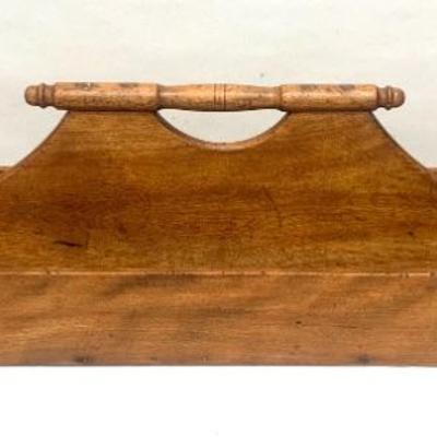 Antique work/kitchen box, unusual length w/ dovetailed corners.  34 in. length.