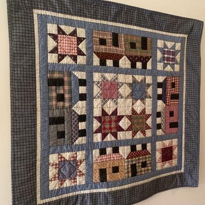Quilted wall hanging, approx. 3 x 4 ft.