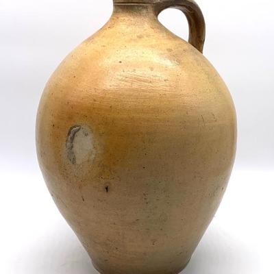 Antique 19 c. ovoid 2 gallon jug, ht. 14 in., classic form and excellent cond.