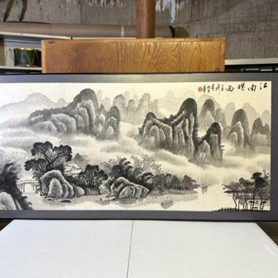 large japanese print framed